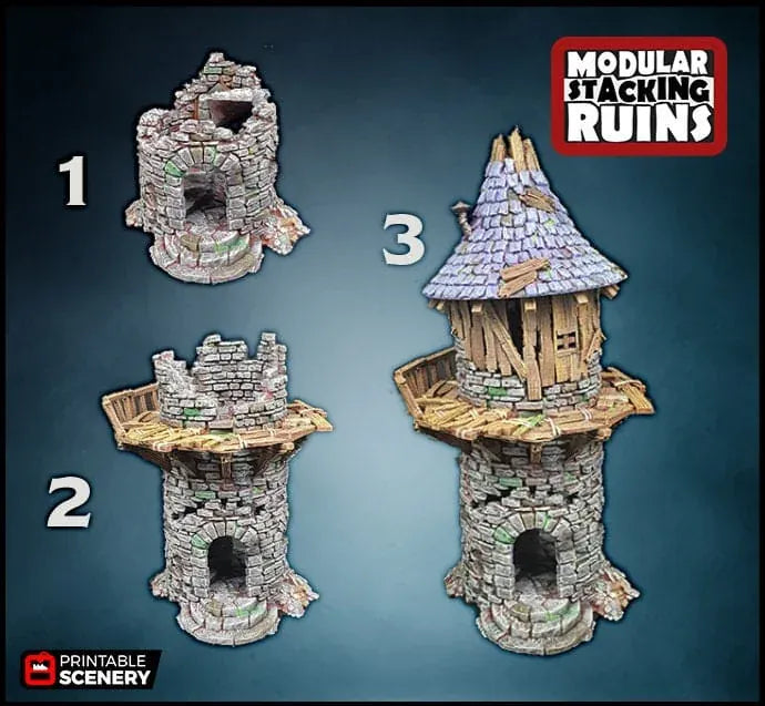 Tabletop Terrain Building Hermit Tower - Fantasy Building