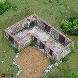 Tabletop Terrain Building Highland Stone Barn - Country & King - Fantasy Historical Building
