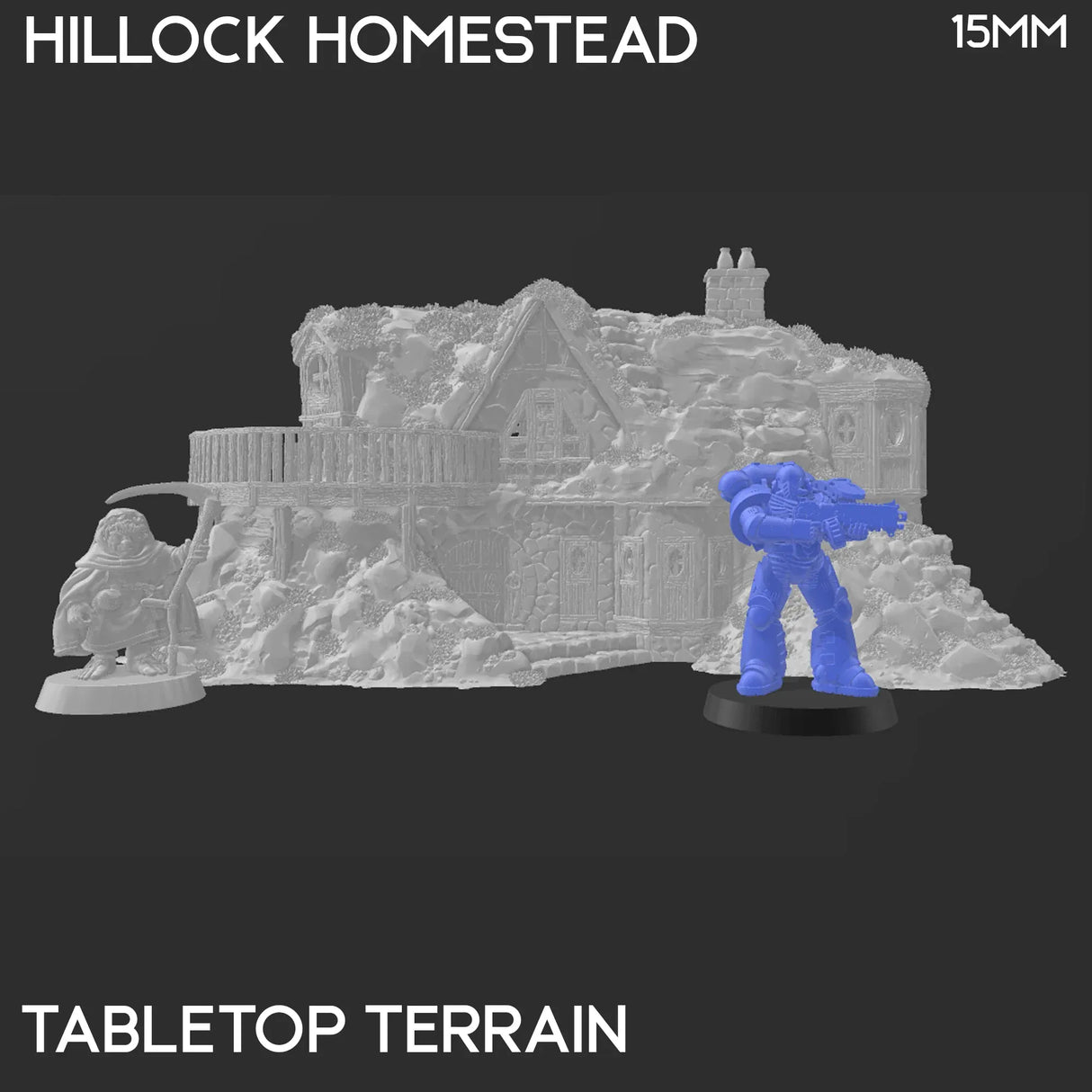 Tabletop Terrain Building Hillock Homestead - Rise of the Halflings - Fantasy Building