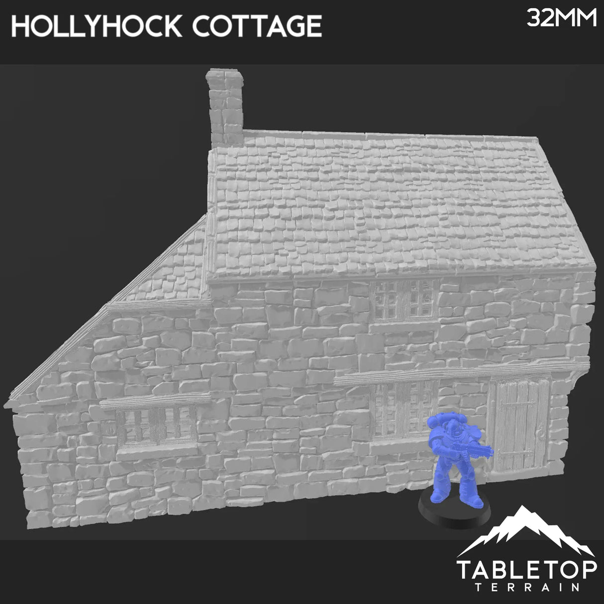 Tabletop Terrain Building Hollyhock Cottage - Country & King - Fantasy Historical Building