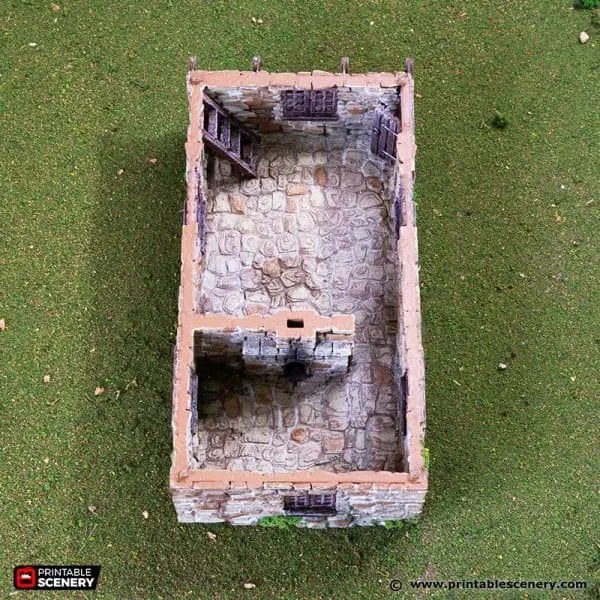 Tabletop Terrain Building Hollyhock Cottage - Country & King - Fantasy Historical Building
