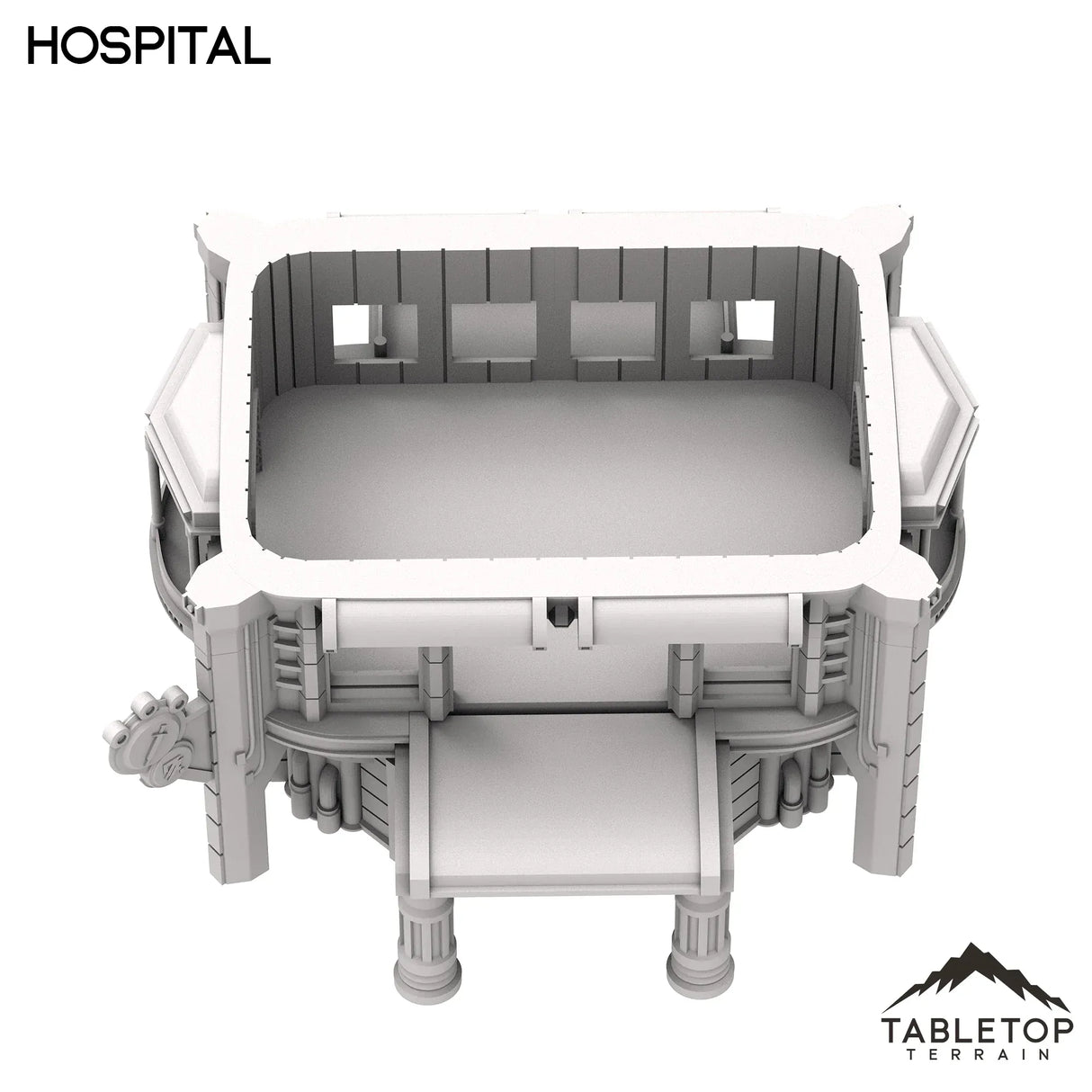 Tabletop Terrain Building Hospital - Futuristic City