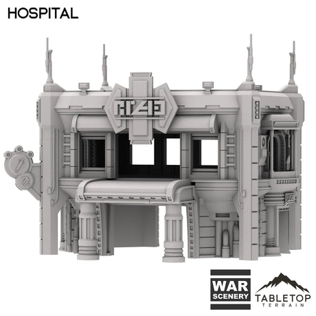 Tabletop Terrain Building Hospital - Futuristic City