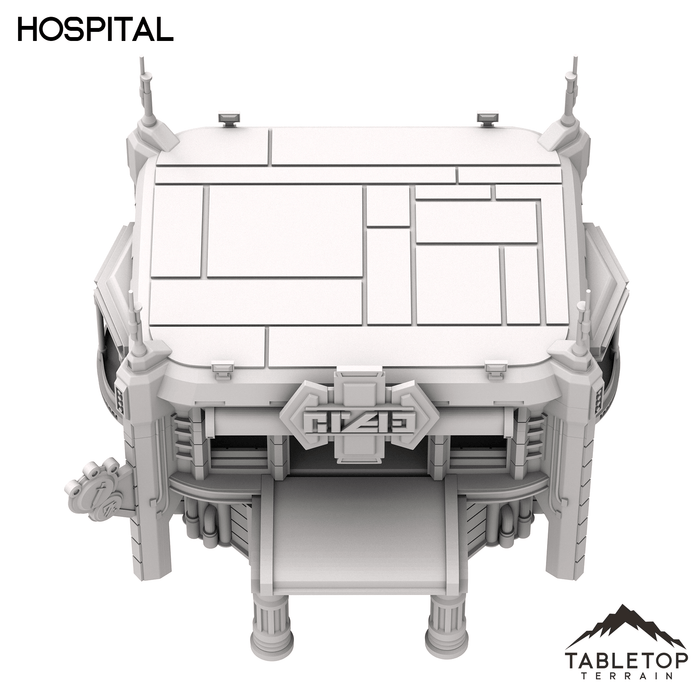 Tabletop Terrain Building Hospital - Futuristic City