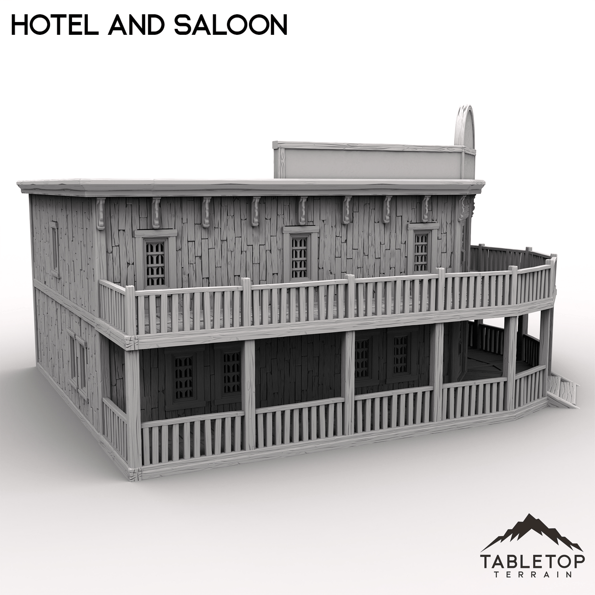 Tabletop Terrain Building Hotel and Saloon