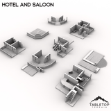 Tabletop Terrain Building Hotel and Saloon