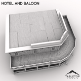 Tabletop Terrain Building Hotel and Saloon