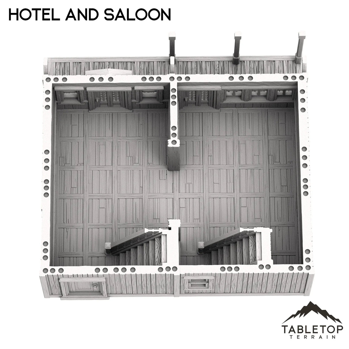 Tabletop Terrain Building Hotel and Saloon - Old Wild Western Rush