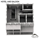Tabletop Terrain Building Hotel and Saloon - Old Wild Western Rush