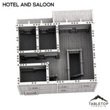 Tabletop Terrain Building Hotel and Saloon - Old Wild Western Rush
