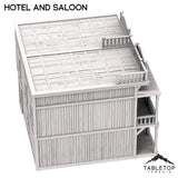 Tabletop Terrain Building Hotel and Saloon - Old Wild Western Rush