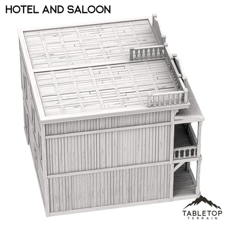Tabletop Terrain Building Hotel and Saloon - Old Wild Western Rush