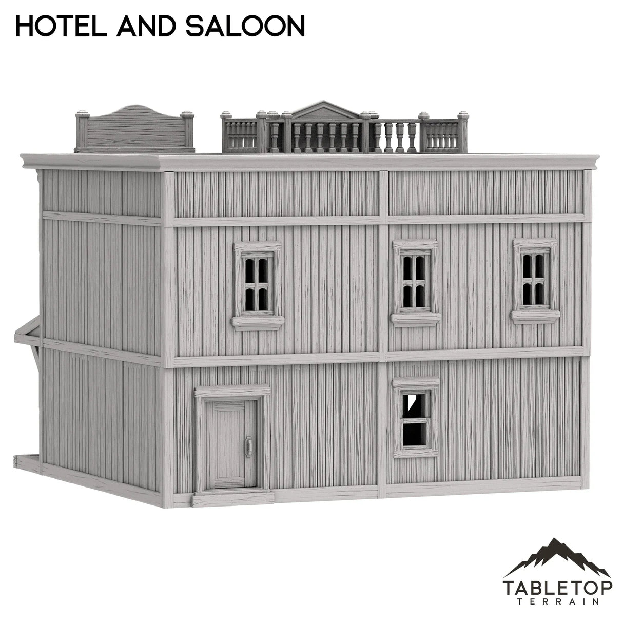 Tabletop Terrain Building Hotel and Saloon - Old Wild Western Rush