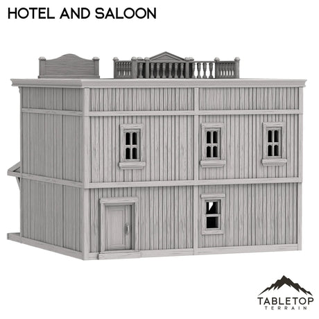 Tabletop Terrain Building Hotel and Saloon - Old Wild Western Rush