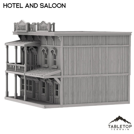 Tabletop Terrain Building Hotel and Saloon - Old Wild Western Rush