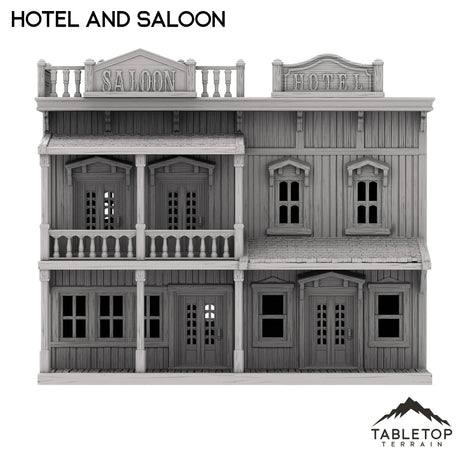 Tabletop Terrain Building Hotel and Saloon - Old Wild Western Rush