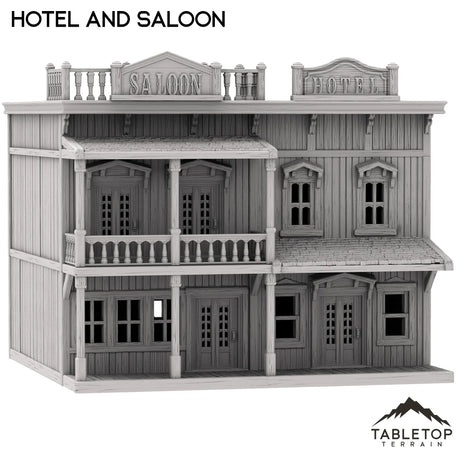 Tabletop Terrain Building Hotel and Saloon - Old Wild Western Rush