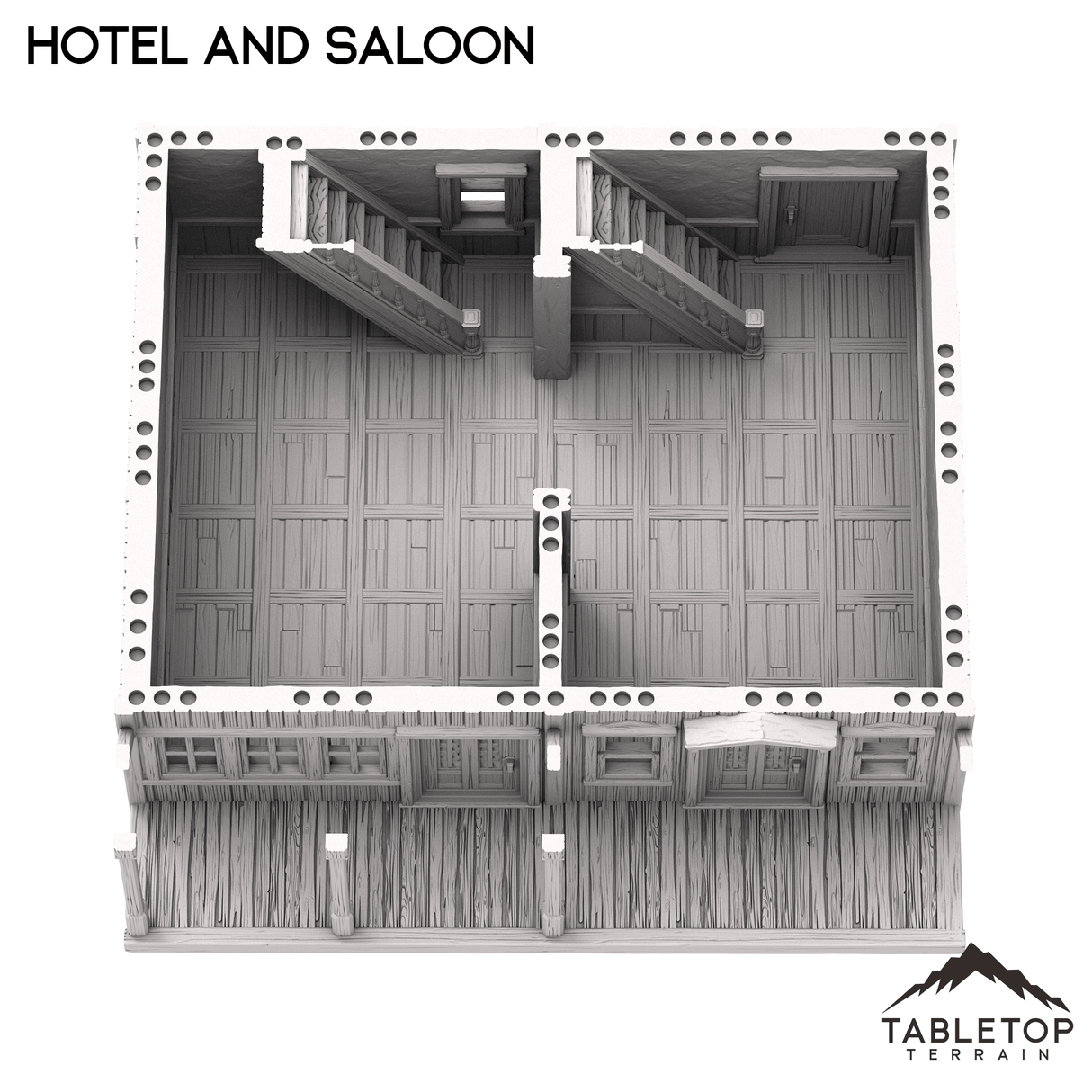Tabletop Terrain Building Hotel and Saloon - Old Wild Western Rush