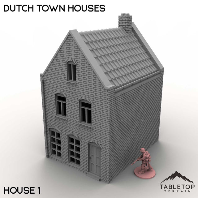 Tabletop Terrain Building House 1 / 32mm Dutch Town Houses