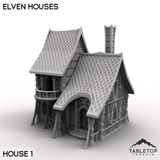 Tabletop Terrain Building House 1 / 32mm Elven Houses