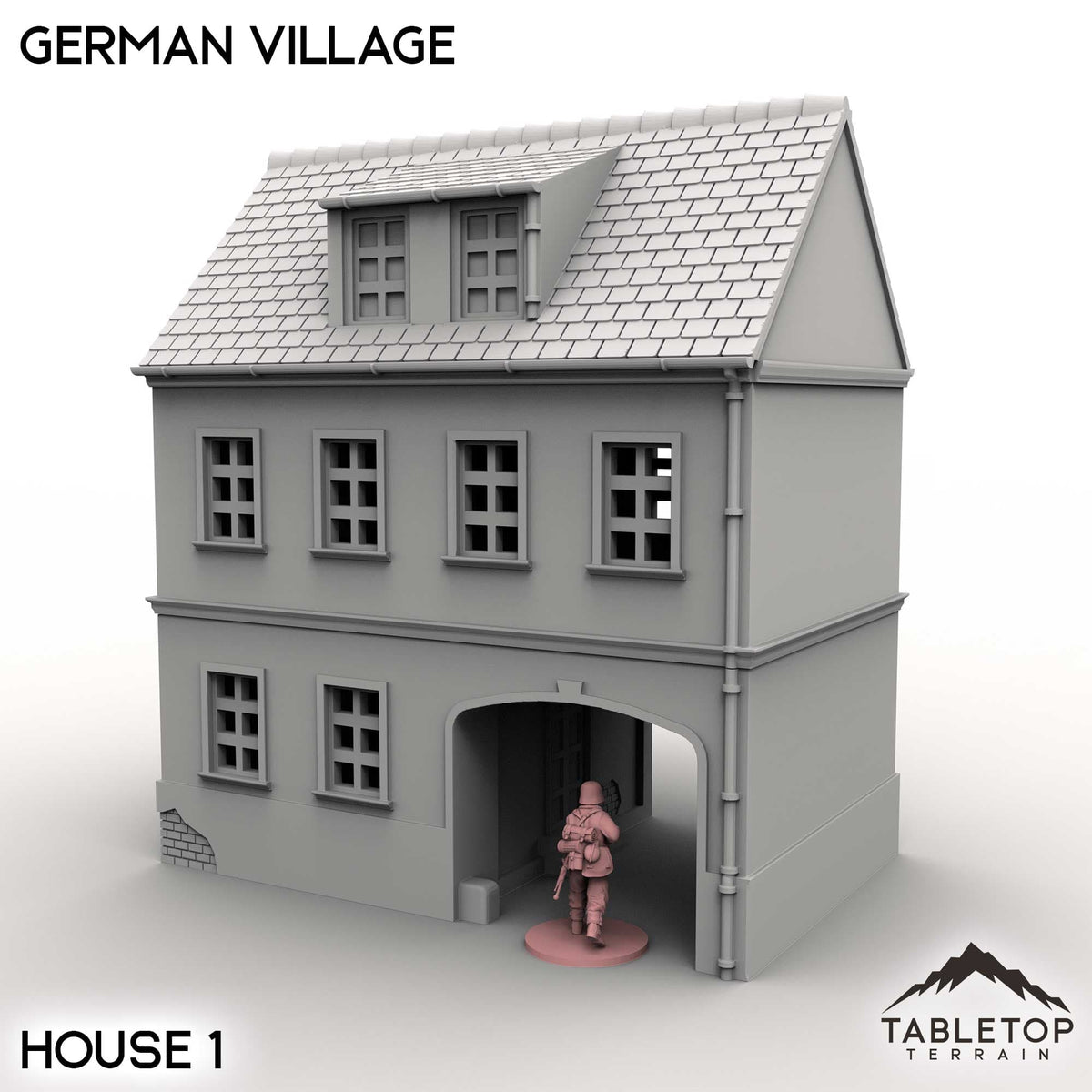 Tabletop Terrain Building House 1 / 32mm German Village