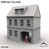 Tabletop Terrain Building House 1 / 32mm German Village