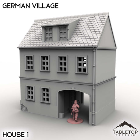 Tabletop Terrain Building House 1 / 32mm German Village