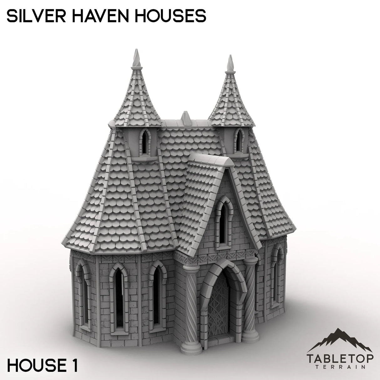 Tabletop Terrain Building House 1 / 32mm Silver Haven Houses