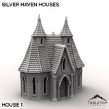 Tabletop Terrain Building House 1 / 32mm Silver Haven Houses