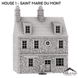 Tabletop Terrain Building House 1 - Saint Marie du Mont