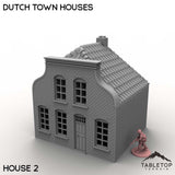 Tabletop Terrain Building House 2 / 32mm Dutch Town Houses