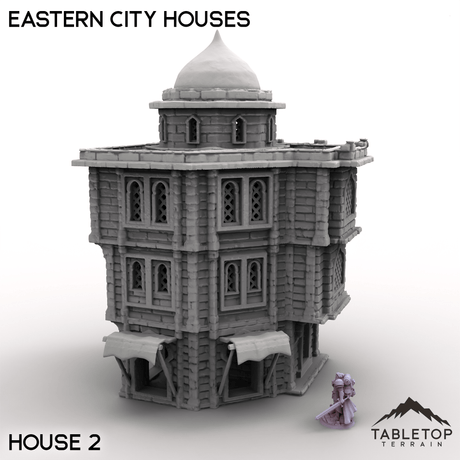 Tabletop Terrain Building House 2 / 32mm Eastern City Houses