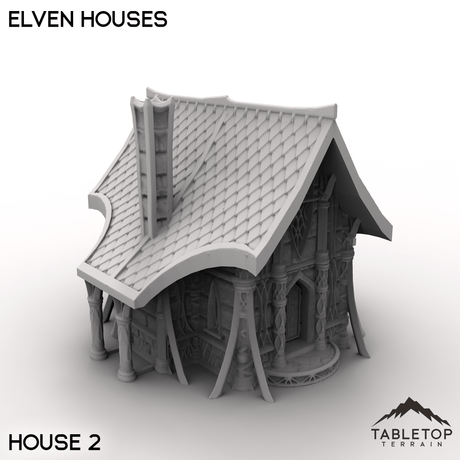 Tabletop Terrain Building House 2 / 32mm Elven Houses