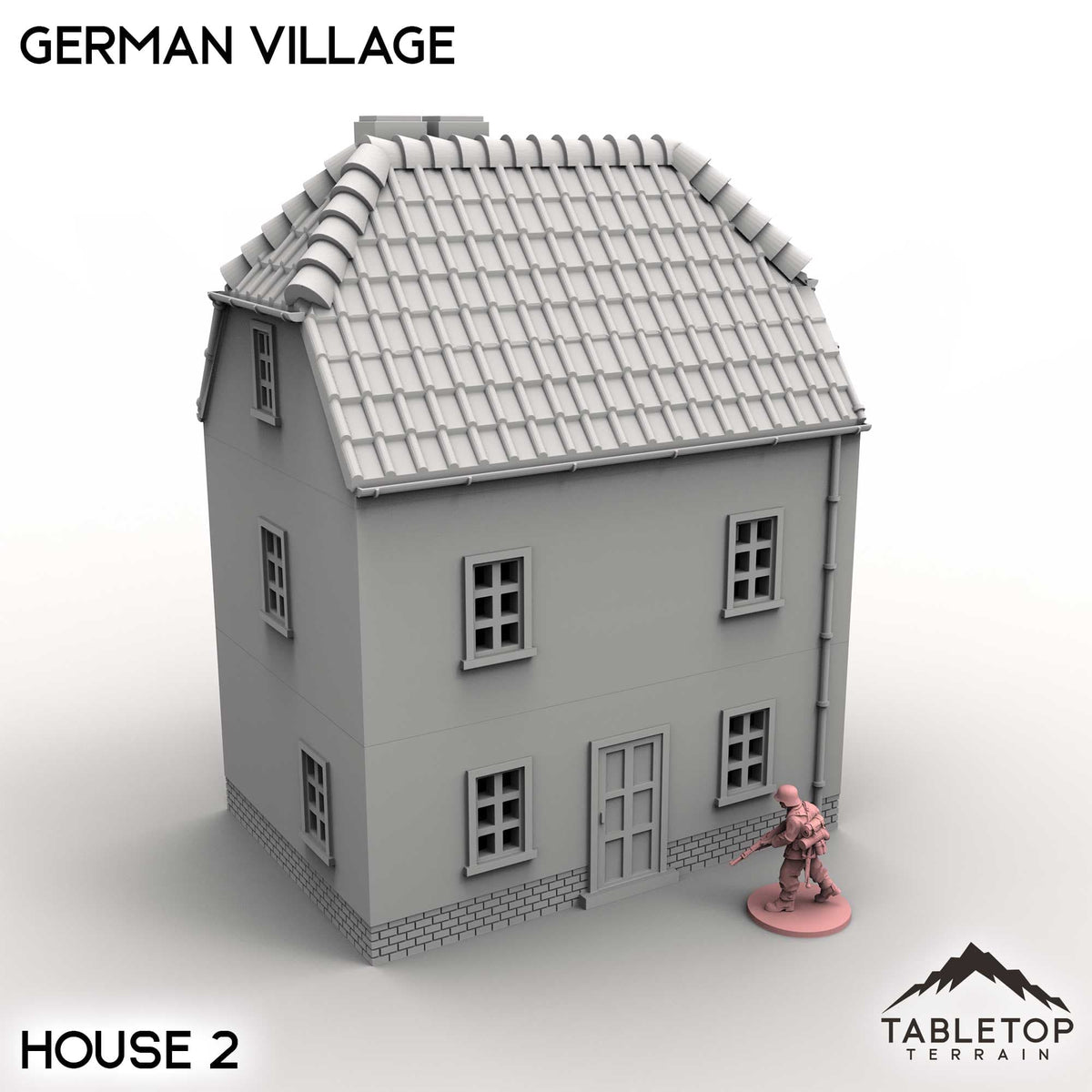 Tabletop Terrain Building House 2 / 32mm German Village