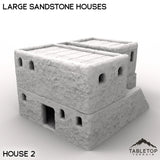 Tabletop Terrain Building House 2 / 32mm Large Sandstone Houses