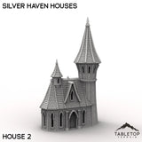 Tabletop Terrain Building House 2 / 32mm Silver Haven Houses
