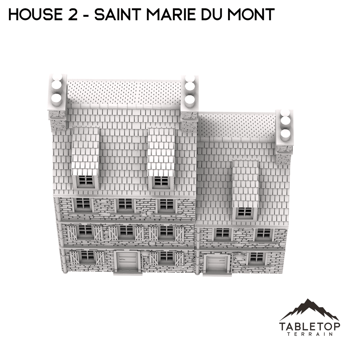 Tabletop Terrain Building House 2 - Saint Marie du Mont