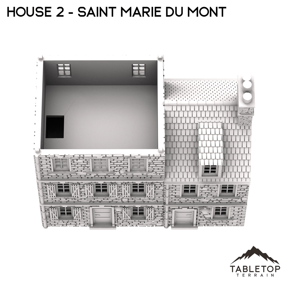 Tabletop Terrain Building House 2 - Saint Marie du Mont