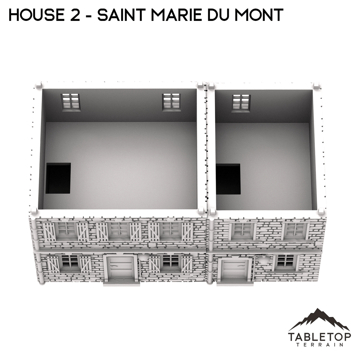 Tabletop Terrain Building House 2 - Saint Marie du Mont