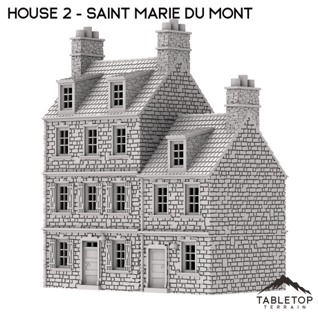 Tabletop Terrain Building House 2 - Saint Marie du Mont