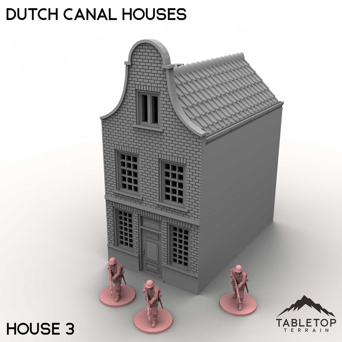 Tabletop Terrain Building House 3 / 32mm Dutch Canal Houses