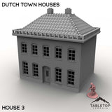 Tabletop Terrain Building House 3 / 32mm Dutch Town Houses