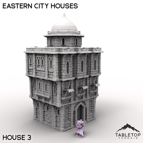 Tabletop Terrain Building House 3 / 32mm Eastern City Houses