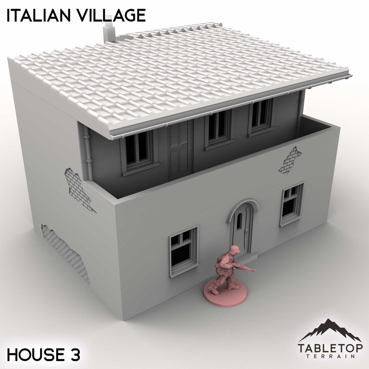 Tabletop Terrain Building House 3 / 32mm Italian Village