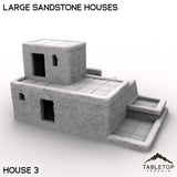 Tabletop Terrain Building House 3 / 32mm Large Sandstone Houses