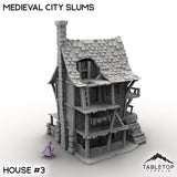 Tabletop Terrain Building House 3 / 32mm Medieval City Slums