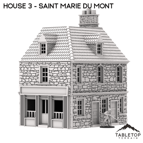 Tabletop Terrain Building House 3 - Saint Marie du Mont