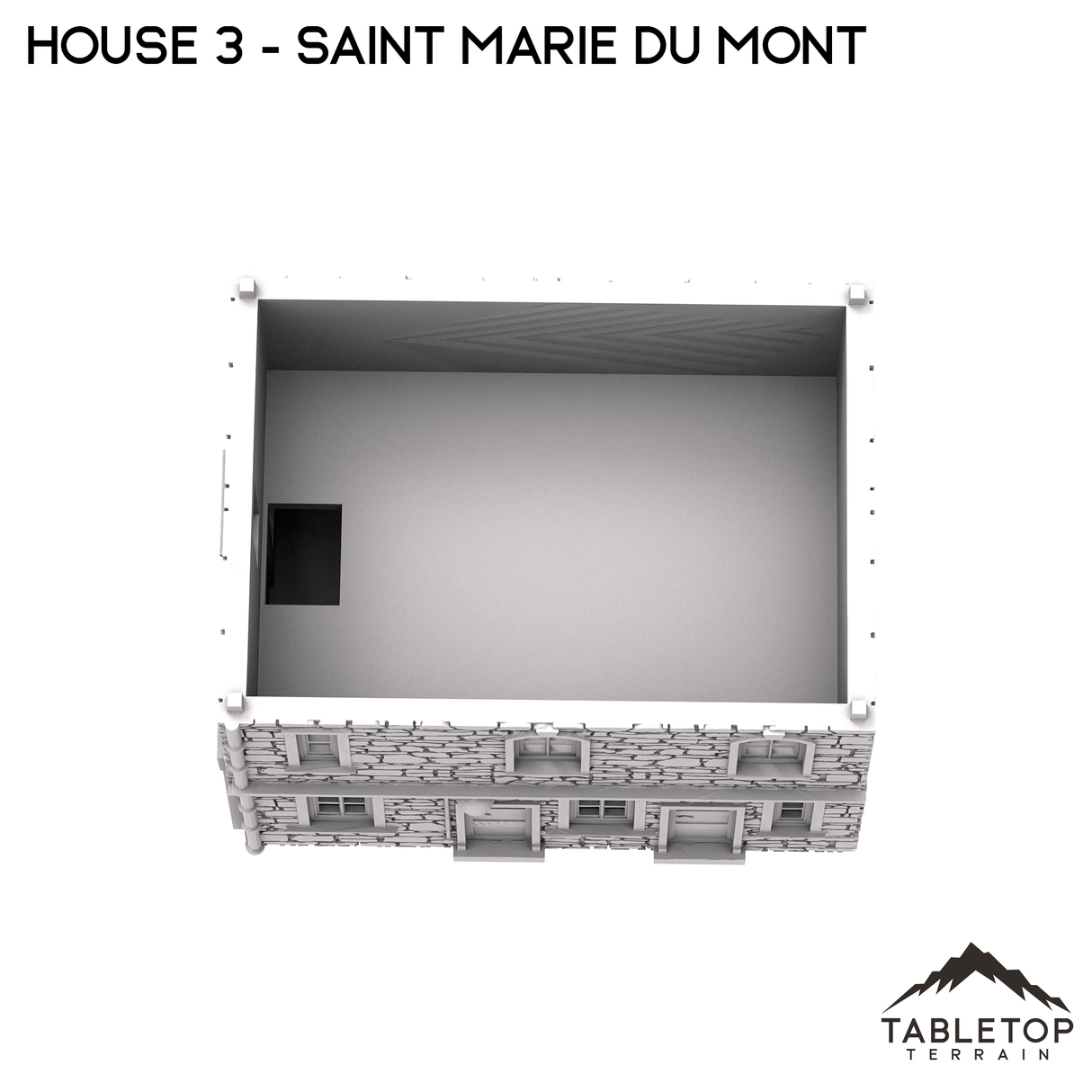 Tabletop Terrain Building House 3 - Saint Marie du Mont