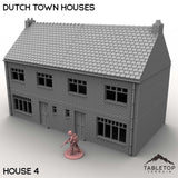 Tabletop Terrain Building House 4 / 32mm Dutch Town Houses