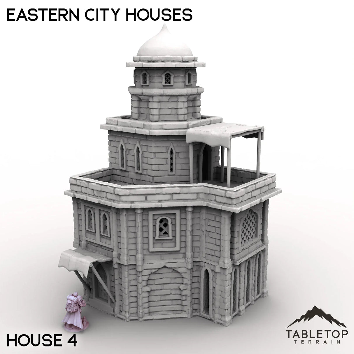 Tabletop Terrain Building House 4 / 32mm Eastern City Houses